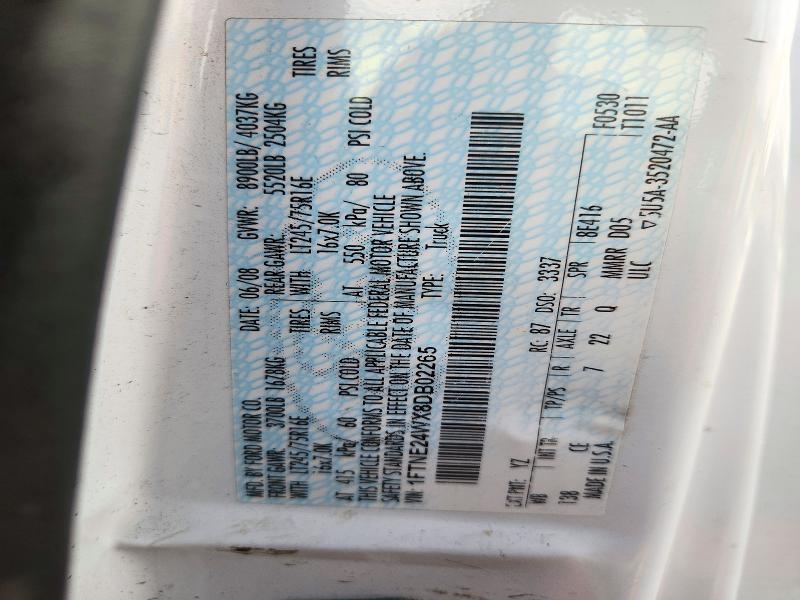 Продаж на аукціоні авто 2008 Ford Econoline, vin: 1FTNE24WX8DB02265, номер лоту: 73496036