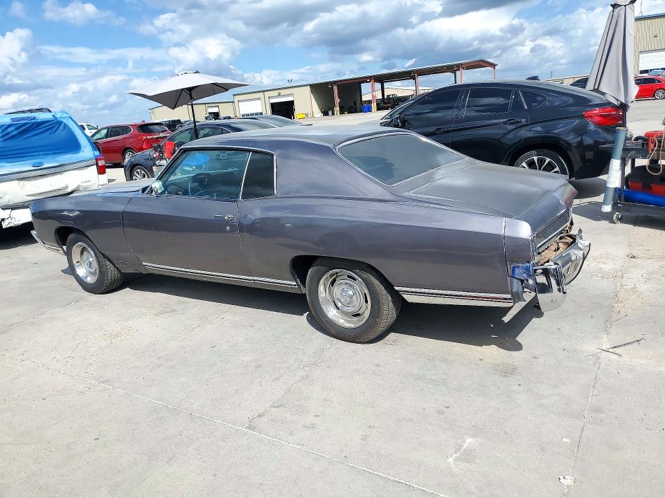 72970316 :رقم المزاد ، 138571K140627 vin ، 1971 Chevrolet Monte Carlo مزاد بيع