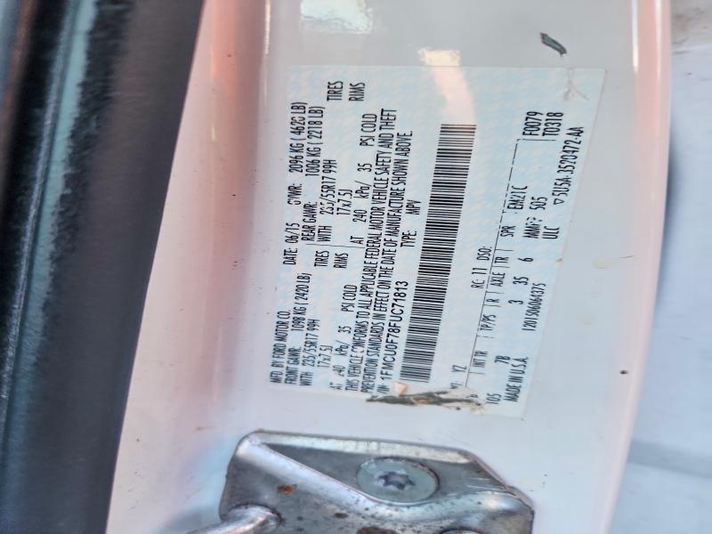 2015 Ford Escape მანქანა იყიდება აუქციონზე, vin: 1FMCU0F78FUC71813, აუქციონის ნომერი: 71718686