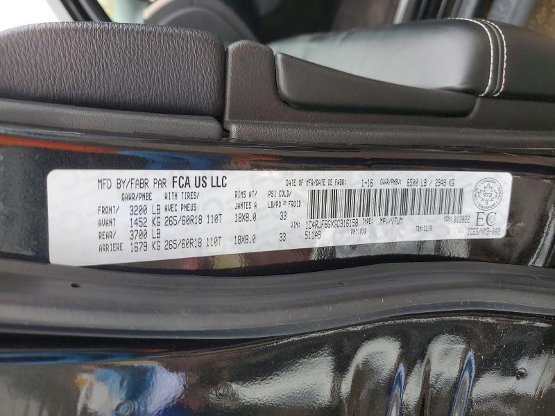 Продаж на аукціоні авто 2016 Jeep Grand Cherokee, vin: 1C4RJFBGXGC316158, номер лоту: 71772426