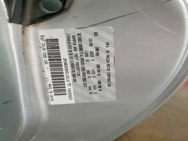71425426 :رقم المزاد ، JM1NB3536X0118116 vin ، 1999 Mazda Mx-5 Miata مزاد بيع