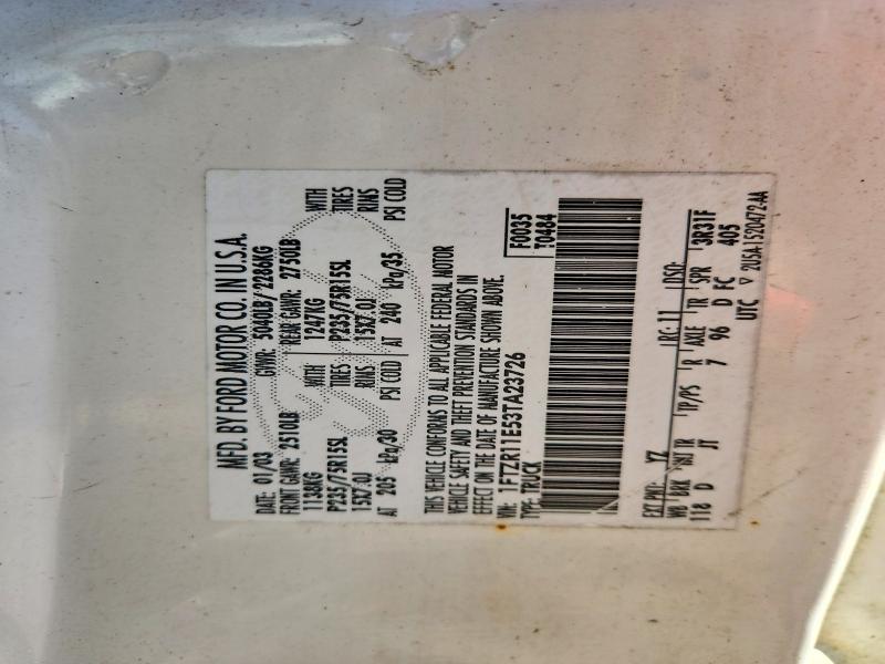 2003 Ford Ranger მანქანა იყიდება აუქციონზე, vin: 1FTZR11E53TA23726, აუქციონის ნომერი: 70862976