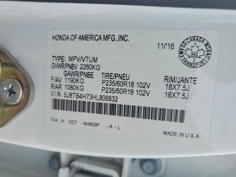 Продажа на аукционе авто 2017 Acura Rdx, vin: 5J8TB4H73HL806832, номер лота: 71154846