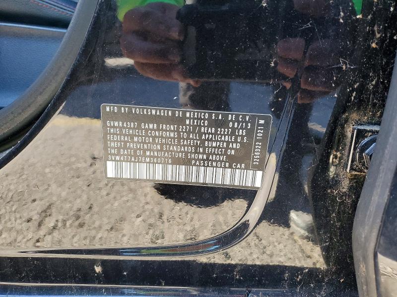 Продаж на аукціоні авто 2014 Volkswagen Jetta, vin: 3VW4T7AJ7EM360716, номер лоту: 72027436