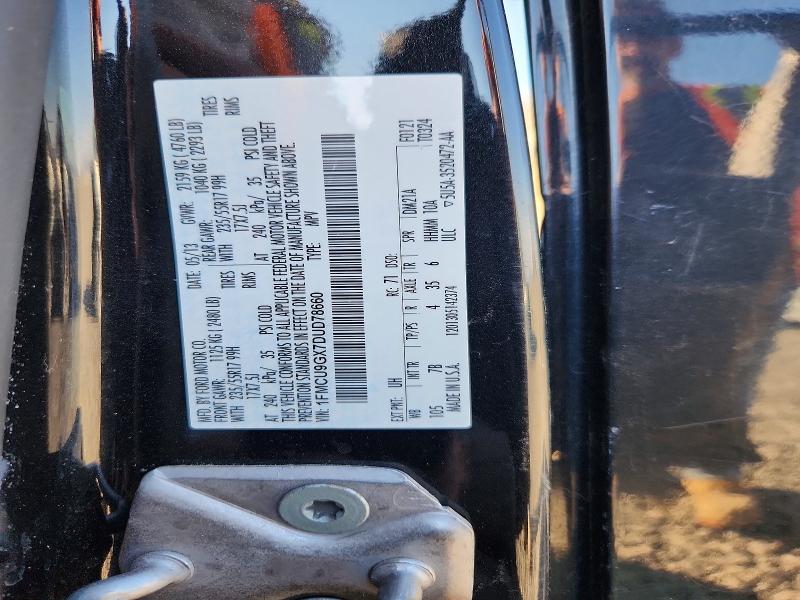 71801176 :رقم المزاد ، 1FMCU9GX7DUD78660 vin ، 2013 Ford Escape مزاد بيع