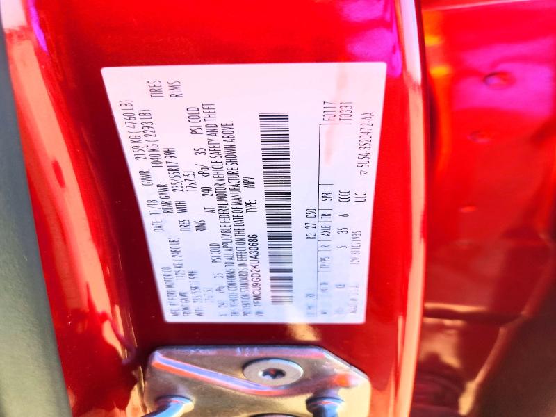 2019 Ford Escape მანქანა იყიდება აუქციონზე, vin: 1FMCU9GD2KUA30686, აუქციონის ნომერი: 71247556