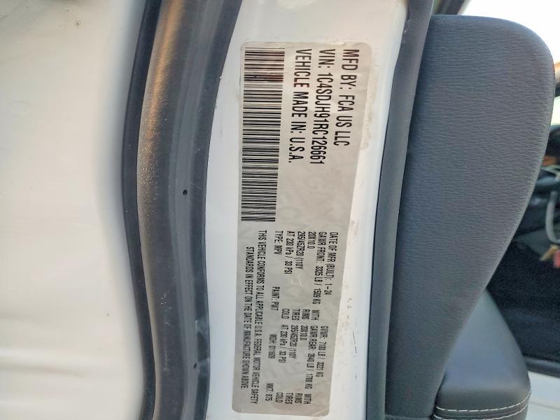 Продажа на аукционе авто 2024 Dodge Durango, vin: 1C4SDJH91RC126661, номер лота: 71277386