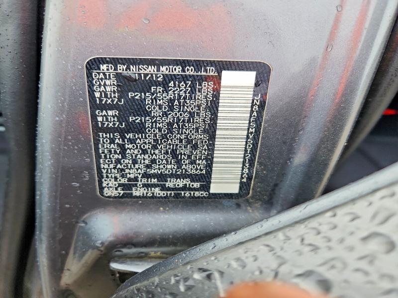 Продаж на аукціоні авто 2013 Nissan Juke, vin: JN8AF5MV5DT213864, номер лоту: 71011826