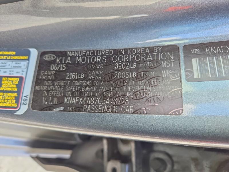 Aukcja sprzedaży 2016 Kia Forte, vin: KNAFX4A87G5473728, numer aukcji: 70931356