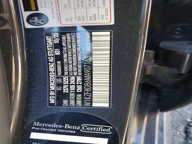 Продажа на аукционе авто 2021 Mercedes-benz E, vin: W1KZF8DB6MA907163, номер лота: 71494086