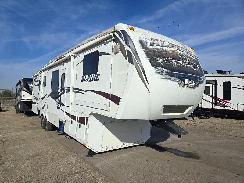 2012 Keystone Alpine 3010 Re მანქანა იყიდება აუქციონზე, vin: 4YDF3492XCE780848, აუქციონის ნომერი: 73690656