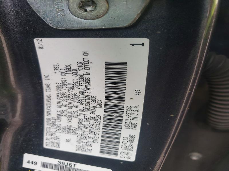 Продажа на аукционе авто 2012 Toyota Tundra, vin: 5TFEY5F16CX122529, номер лота: 71143066