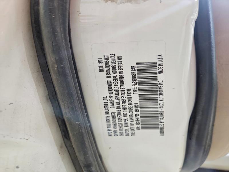 71743776 :رقم المزاد ، 4S3BH675516666128 vin ، 2001 Subaru Legacy مزاد بيع