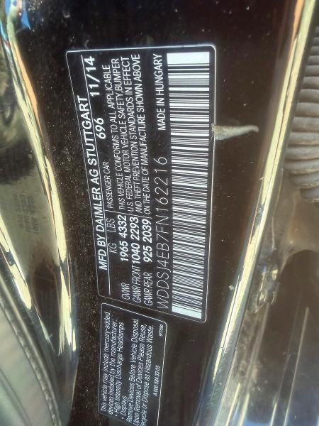 71323326 :رقم المزاد ، WDDSJ4EB7FN162216 vin ، 2015 Mercedes-benz Cla مزاد بيع
