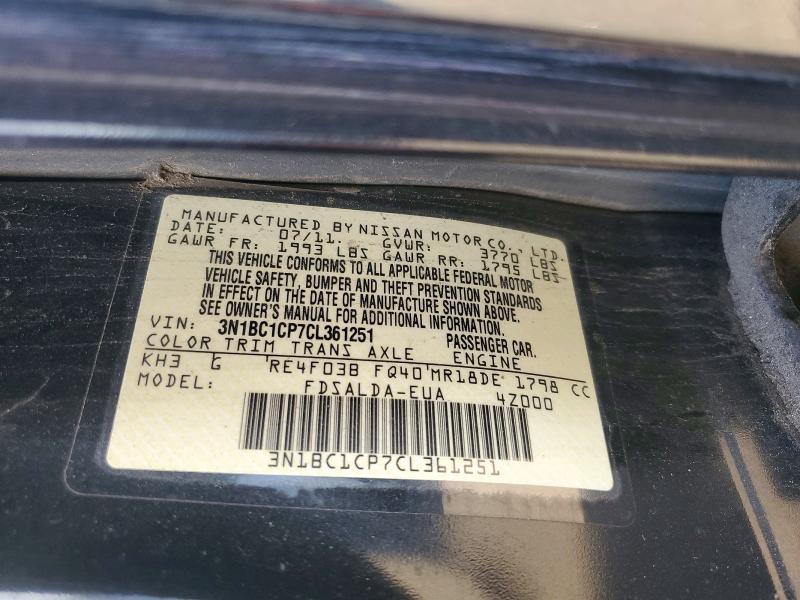 Продажа на аукционе авто 2012 Nissan Versa, vin: 3N1BC1CP7CL361251, номер лота: 72210356