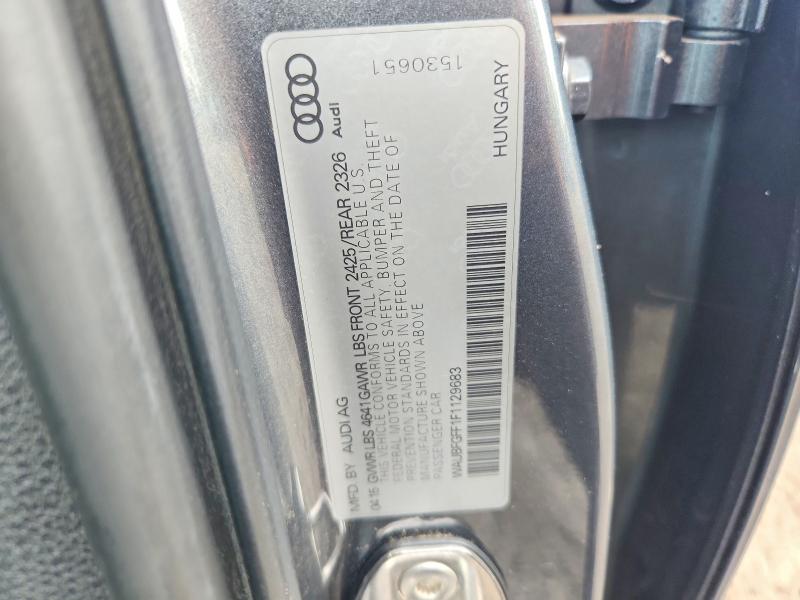 Продаж на аукціоні авто 2015 Audi S3, vin: WAUBFGFF1F1129683, номер лоту: 70914476