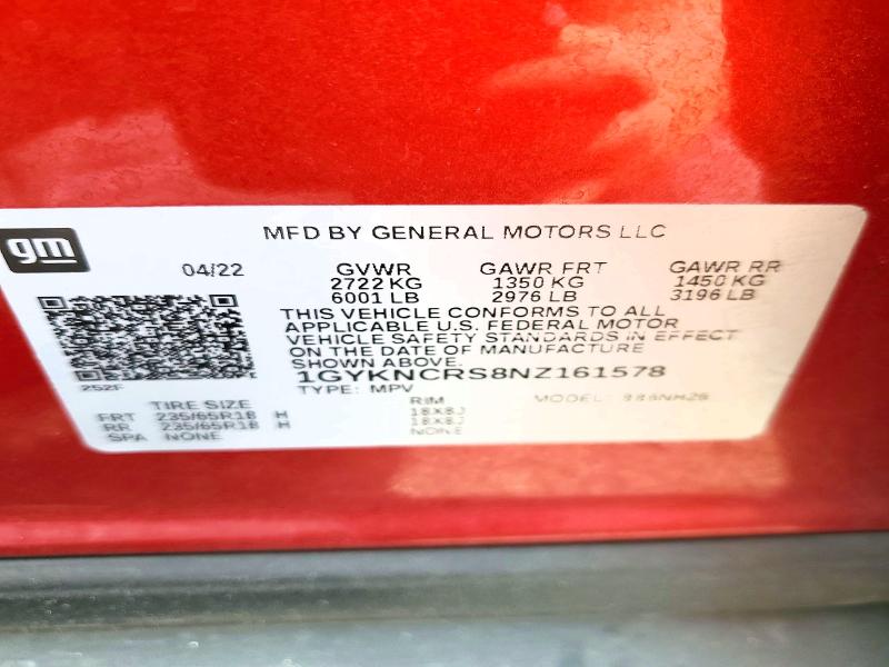 Aukcja sprzedaży 2022 Cadillac Xt5, vin: 1GYKNCRS8NZ161578, numer aukcji: 71175496