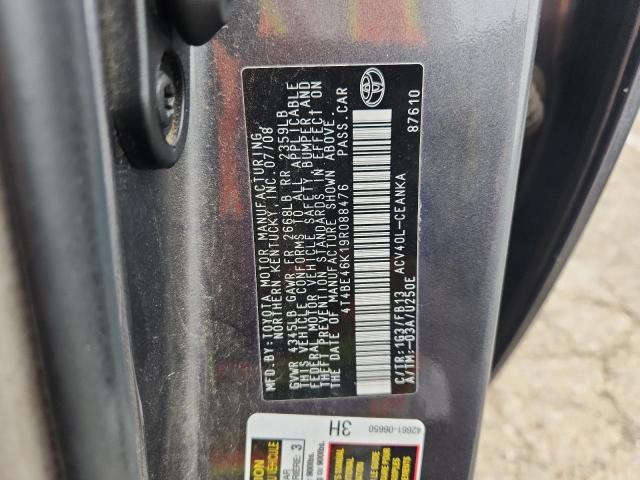 2009 Toyota Camry მანქანა იყიდება აუქციონზე, vin: 4T4BE46K19R088476, აუქციონის ნომერი: 71457036