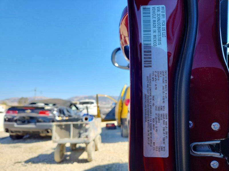 71127976 :رقم المزاد ، 3C4NJDCB6MT578815 vin ، 2021 Jeep Compass مزاد بيع