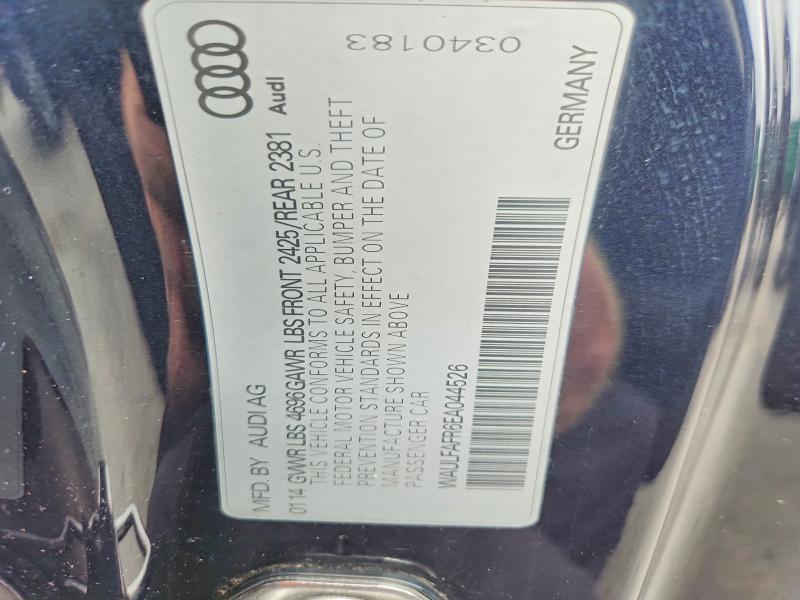 Продаж на аукціоні авто 2014 Audi A5, vin: WAULFAFR6EA044526, номер лоту: 71601246