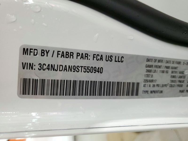 Продаж на аукціоні авто 2025 Jeep Compass, vin: 3C4NJDAN9ST550940, номер лоту: 73503766