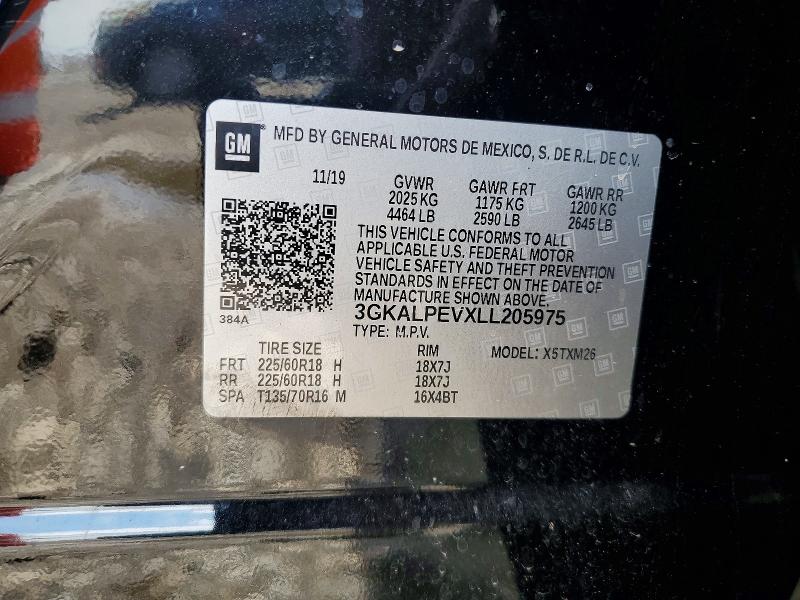 2020 Gmc Terrain მანქანა იყიდება აუქციონზე, vin: 3GKALPEVXLL205975, აუქციონის ნომერი: 70059496
