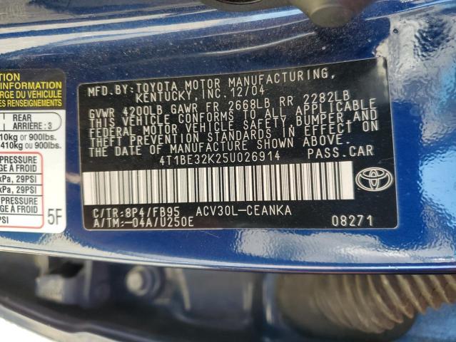 Продаж на аукціоні авто 2005 Toyota Camry, vin: 4T1BE32K25U026914, номер лоту: 71619686