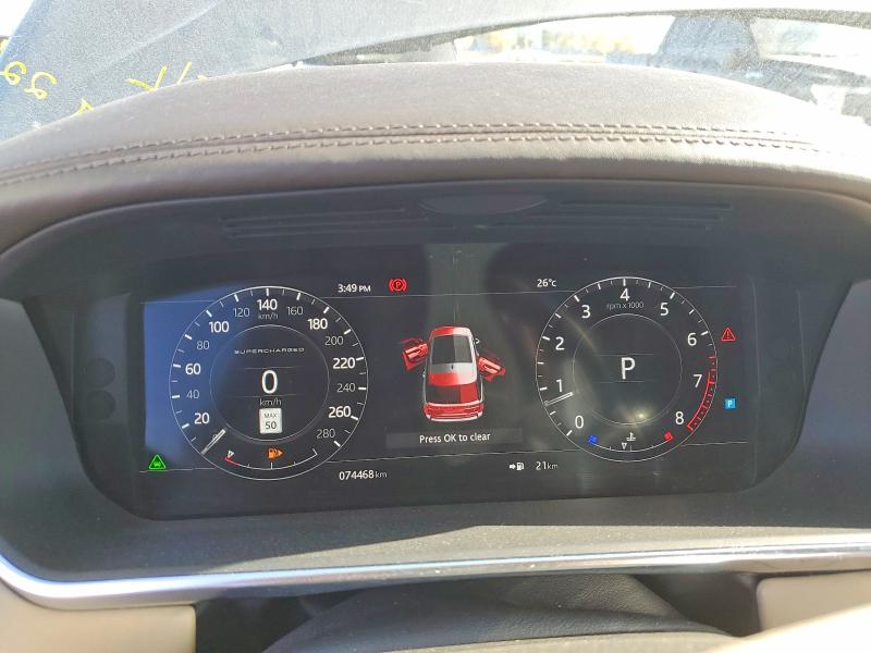 2018 Land Rover Range Rover მანქანა იყიდება აუქციონზე, vin: SALGV5RE9JA509620, აუქციონის ნომერი: 70380466