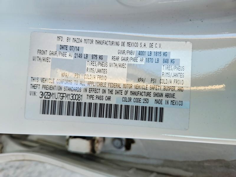 Продаж на аукціоні авто 2015 Mazda 3, vin: 3MZBM1U79FM130081, номер лоту: 70929556