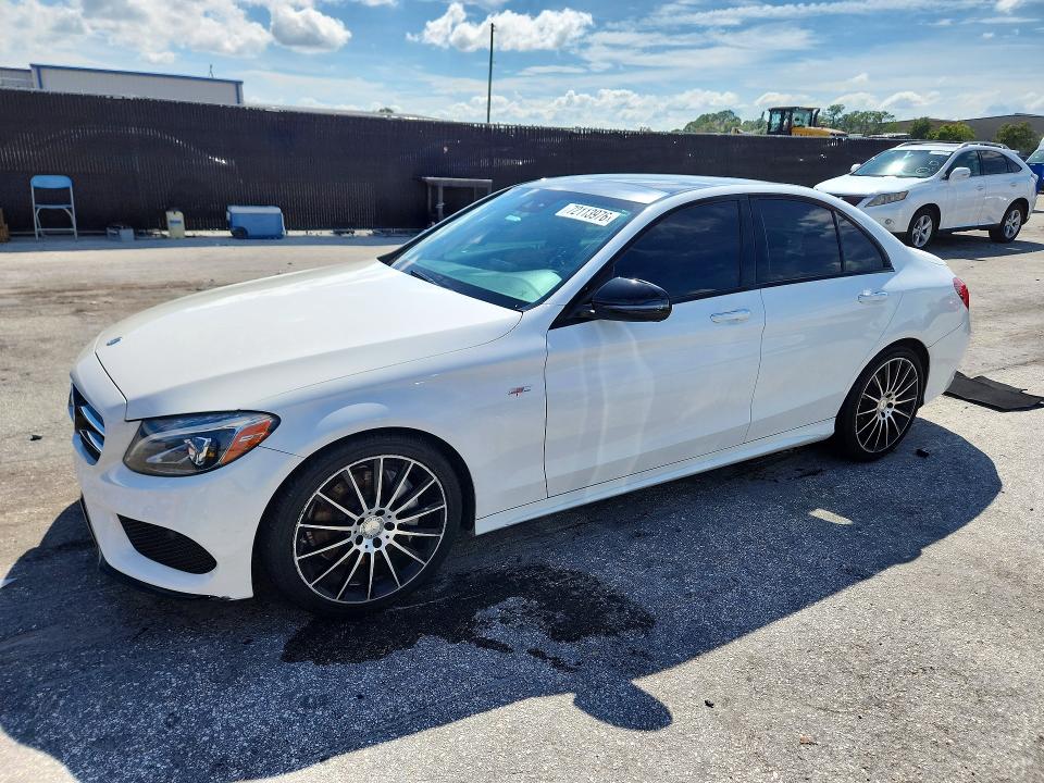 72113976 :رقم المزاد ، 55SWF4JB2HU198656 vin ، 2017 Mercedes-benz C مزاد بيع