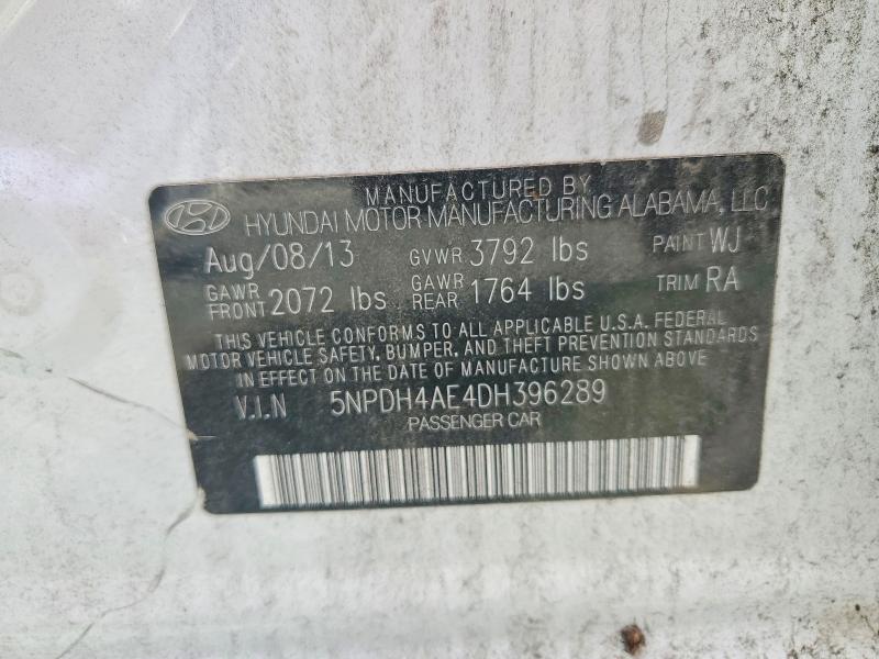 Продажа на аукционе авто 2013 Hyundai Elantra, vin: 5NPDH4AE4DH396289, номер лота: 71834966