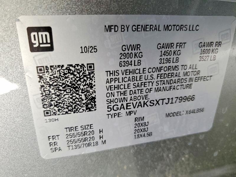 Продажа на аукционе авто 2026 Buick Enclave, vin: 5GAEVAKSXTJ179966, номер лота: 71818246