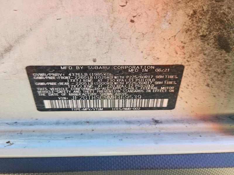 Продажа на аукционе авто 2021 Subaru Crosstrek, vin: JF2GTHSC9MH369539, номер лота: 71462796
