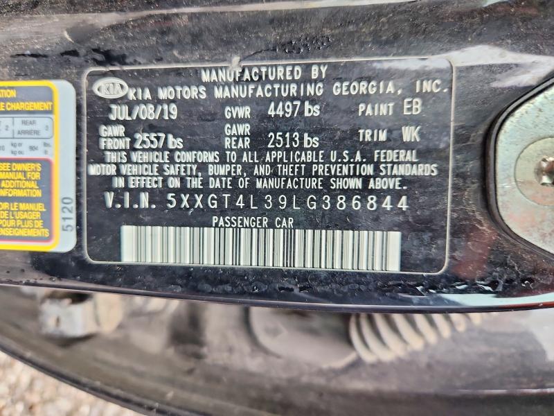 Продаж на аукціоні авто 2020 Kia Optima, vin: 5XXGT4L39LG386844, номер лоту: 71283866