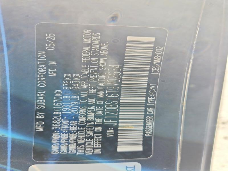 Продажа на аукционе авто 2026 Subaru Brz, vin: JF1ZDBS16T9702634, номер лота: 71814066