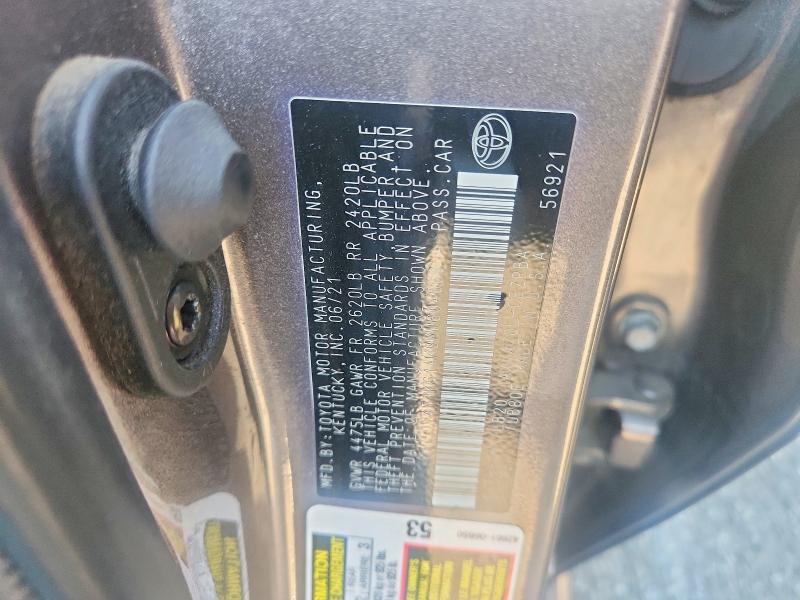 2021 Toyota Camry მანქანა იყიდება აუქციონზე, vin: 4T1K61AK9MU604668, აუქციონის ნომერი: 72152596