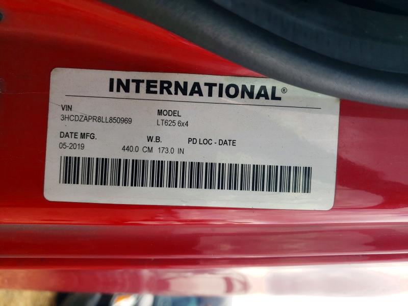 Продаж на аукціоні авто 2020 International Lt625, vin: 3HCDZAPR8LL850969, номер лоту: 72340606