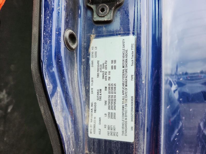Продаж на аукціоні авто 2019 International Lt625, vin: 3HSDZTZR6KN363026, номер лоту: 70784866