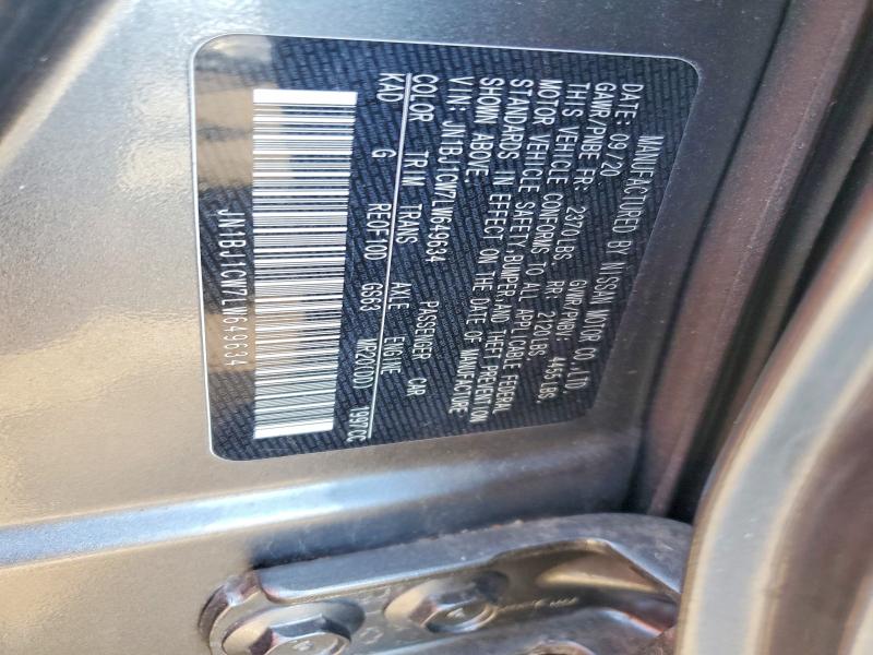Auction sale of the 2020 Nissan Rogue Sport, vin: JN1BJ1CW7LW649634, lot number: 71652156