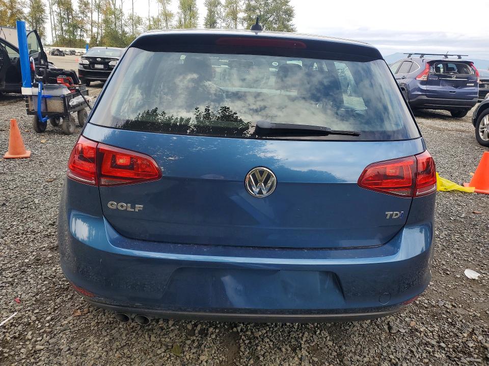 71263766 :رقم المزاد ، 3VW2A7AU2FM098323 vin ، 2015 Volkswagen Golf مزاد بيع