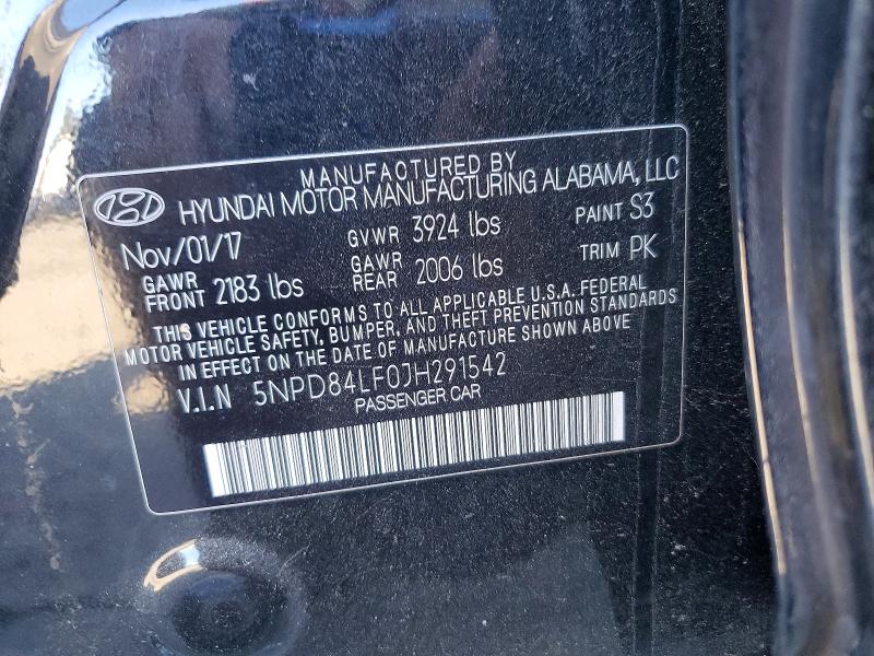 Продажа на аукционе авто 2018 Hyundai Elantra, vin: 5NPD84LF0JH291542, номер лота: 71837916