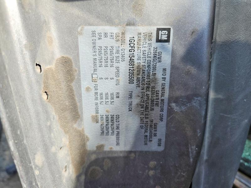 70681146 :رقم المزاد ، 1GCFG154681205500 vin ، 2008 Chevrolet Express مزاد بيع
