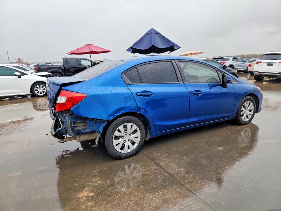 2012 Honda Civic მანქანა იყიდება აუქციონზე, vin: 19XFB2F51CE061968, აუქციონის ნომერი: 71488876