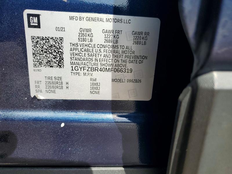 Продажа на аукционе авто 2021 Cadillac Xt4, vin: 1GYFZBR40MF066319, номер лота: 71381036