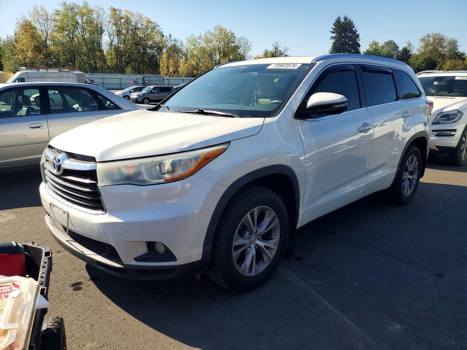Aukcja sprzedaży 2015 Toyota Highlander, vin: 5TDJKRFH1FS098848, numer aukcji: 72802076