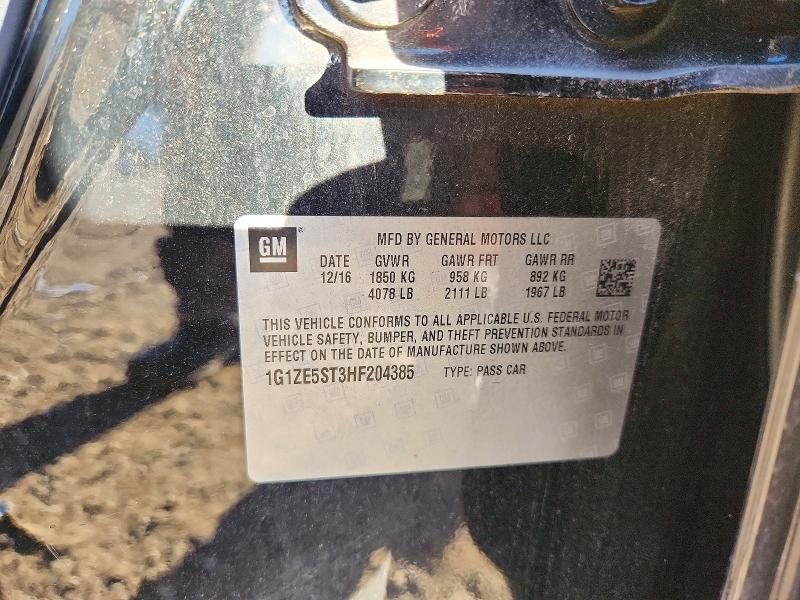 Продаж на аукціоні авто 2017 Chevrolet Malibu, vin: 1G1ZE5ST3HF204385, номер лоту: 71185056