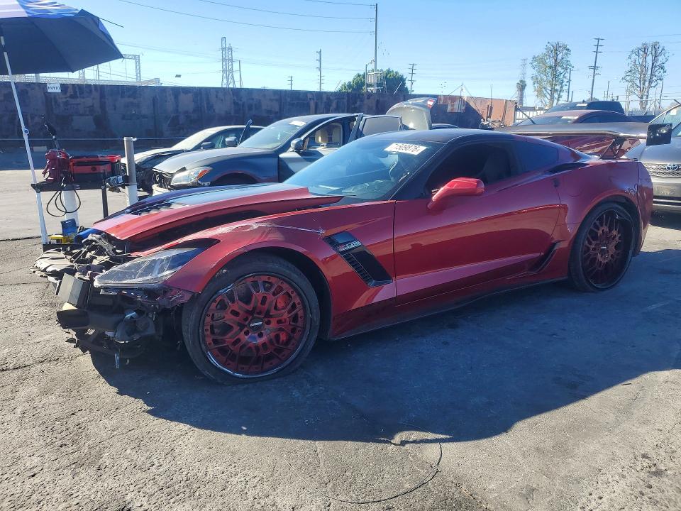 71509876 :رقم المزاد ، 1G1YU2D60F5605531 vin ، 2015 Chevrolet Corvette مزاد بيع