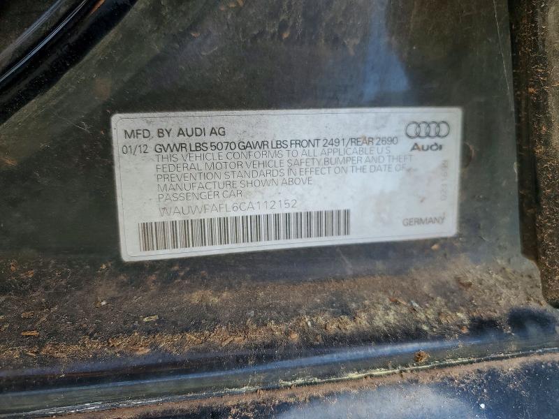Aukcja sprzedaży 2012 Audi A4, vin: WAUWFAFL6CA112152, numer aukcji: 70424576