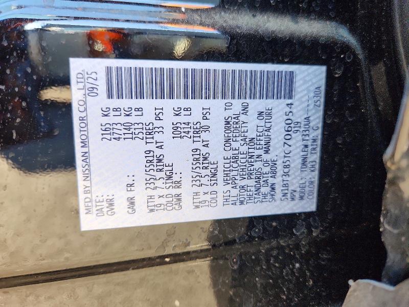 Auction sale of the 2026 Nissan Rogue, vin: 5N1BT3CB5TC706054, lot number: 71301406