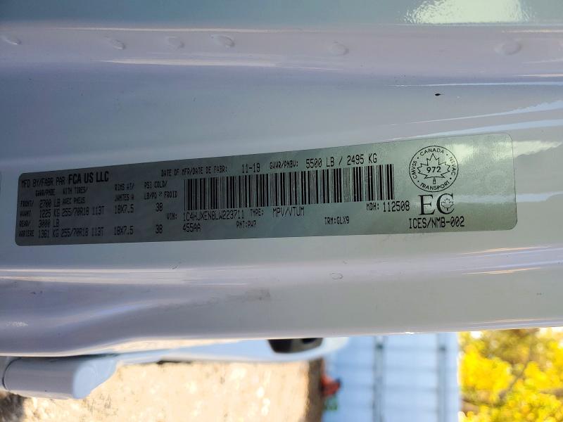 Продажа на аукционе авто 2020 Jeep Wrangler Unlimited, vin: 1C4HJXEN8LW223711, номер лота: 72681026